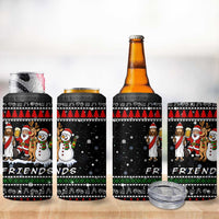 Santa Claus Jesus Friend of Christmas 4 in 1 Can Cooler Tumbler Xmas Holiday Patterns - Wonder Print Shop