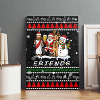Santa Claus Jesus Friend of Christmas Canvas Wall Art Xmas Holiday Patterns - Wonder Print Shop