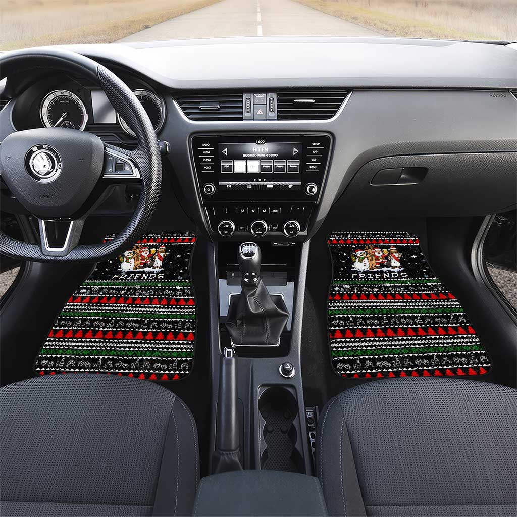 Santa Claus Jesus Friend of Christmas Car Mats Xmas Holiday Patterns - Wonder Print Shop