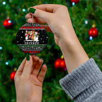 Santa Claus Jesus Friend of Christmas Ceramic Ornament Xmas Holiday Patterns - Wonder Print Shop