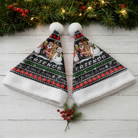 Santa Claus Jesus Friend of Christmas Santa Hat Xmas Holiday Patterns - Wonder Print Shop
