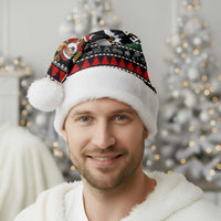 Santa Claus Jesus Friend of Christmas Santa Hat Xmas Holiday Patterns - Wonder Print Shop