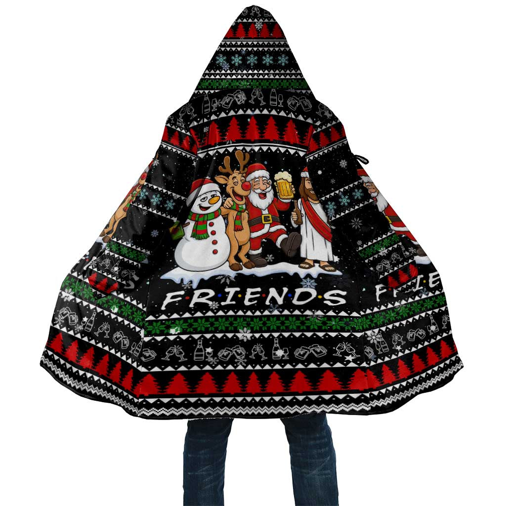 Santa Claus Jesus Friend of Christmas Cloak Xmas Holiday Patterns - Wonder Print Shop