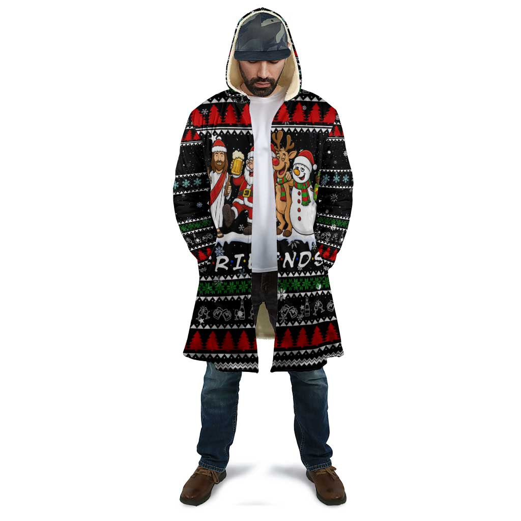 Santa Claus Jesus Friend of Christmas Cloak Xmas Holiday Patterns - Wonder Print Shop