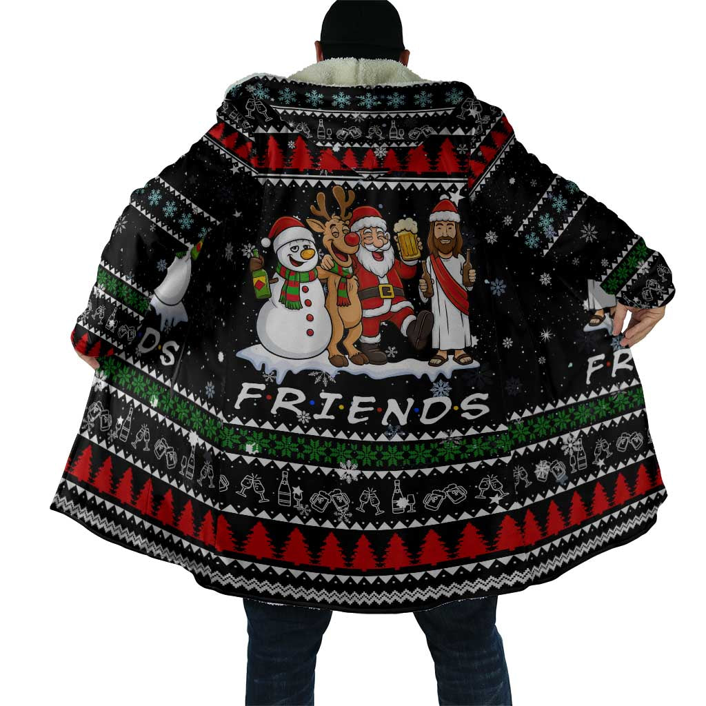 Santa Claus Jesus Friend of Christmas Cloak Xmas Holiday Patterns - Wonder Print Shop