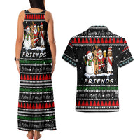 Santa Claus Jesus Friend of Christmas Couples Matching Tank Maxi Dress and Hawaiian Shirt Xmas Holiday Patterns - Wonder Print Shop