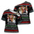 Santa Claus Jesus Friend of Christmas Cross Shoulder Shirt Xmas Holiday Patterns - Wonder Print Shop