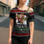 Santa Claus Jesus Friend of Christmas Cross Shoulder Shirt Xmas Holiday Patterns - Wonder Print Shop