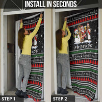 Santa Claus Jesus Friend of Christmas Door Cover Xmas Holiday Patterns - Wonder Print Shop