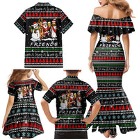 Santa Claus Jesus Friend of Christmas Family Matching Mermaid Dress and Hawaiian Shirt Xmas Holiday Patterns - Wonder Print Shop