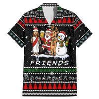 Santa Claus Jesus Friend of Christmas Family Matching Mermaid Dress and Hawaiian Shirt Xmas Holiday Patterns - Wonder Print Shop