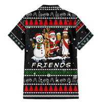 Santa Claus Jesus Friend of Christmas Family Matching Mermaid Dress and Hawaiian Shirt Xmas Holiday Patterns - Wonder Print Shop