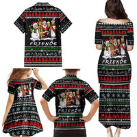 Santa Claus Jesus Friend of Christmas Family Matching Puletasi and Hawaiian Shirt Xmas Holiday Patterns - Wonder Print Shop