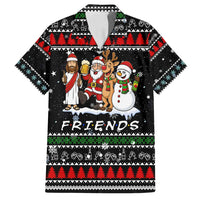Santa Claus Jesus Friend of Christmas Family Matching Puletasi and Hawaiian Shirt Xmas Holiday Patterns - Wonder Print Shop