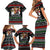 Santa Claus Jesus Friend of Christmas Family Matching Short Sleeve Bodycon Dress and Hawaiian Shirt Xmas Holiday Patterns - Wonder Print Shop