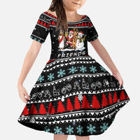 Santa Claus Jesus Friend of Christmas Family Matching Summer Maxi Dress and Hawaiian Shirt Xmas Holiday Patterns - Wonder Print Shop