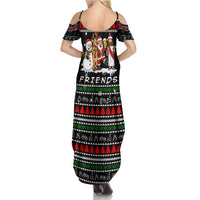 Santa Claus Jesus Friend of Christmas Family Matching Summer Maxi Dress and Hawaiian Shirt Xmas Holiday Patterns - Wonder Print Shop