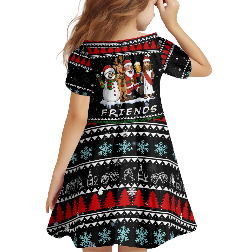 Santa Claus Jesus Friend of Christmas Family Matching Tank Maxi Dress and Hawaiian Shirt Xmas Holiday Patterns - Wonder Print Shop
