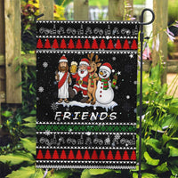 Santa Claus Jesus Friend of Christmas Garden Flag Xmas Holiday Patterns - Wonder Print Shop