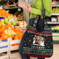Santa Claus Jesus Friend of Christmas Grocery Bag Xmas Holiday Patterns - Wonder Print Shop