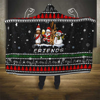 Santa Claus Jesus Friend of Christmas Hooded Blanket Xmas Holiday Patterns - Wonder Print Shop