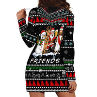 Santa Claus Jesus Friend of Christmas Hoodie Dress Xmas Holiday Patterns - Wonder Print Shop