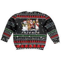 Santa Claus Jesus Friend of Christmas Kid Ugly Christmas Sweater Xmas Holiday Patterns - Wonder Print Shop