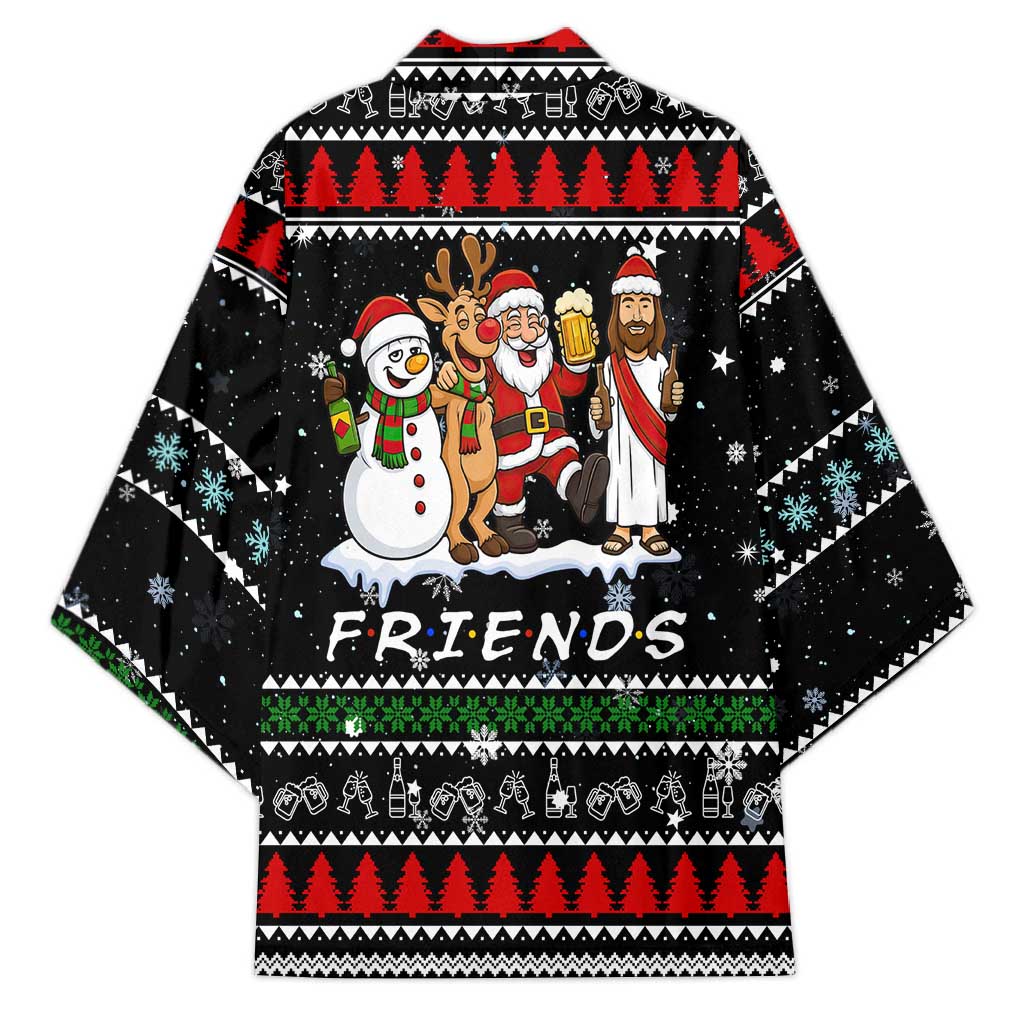 Santa Claus Jesus Friend of Christmas Kimono Xmas Holiday Patterns - Wonder Print Shop