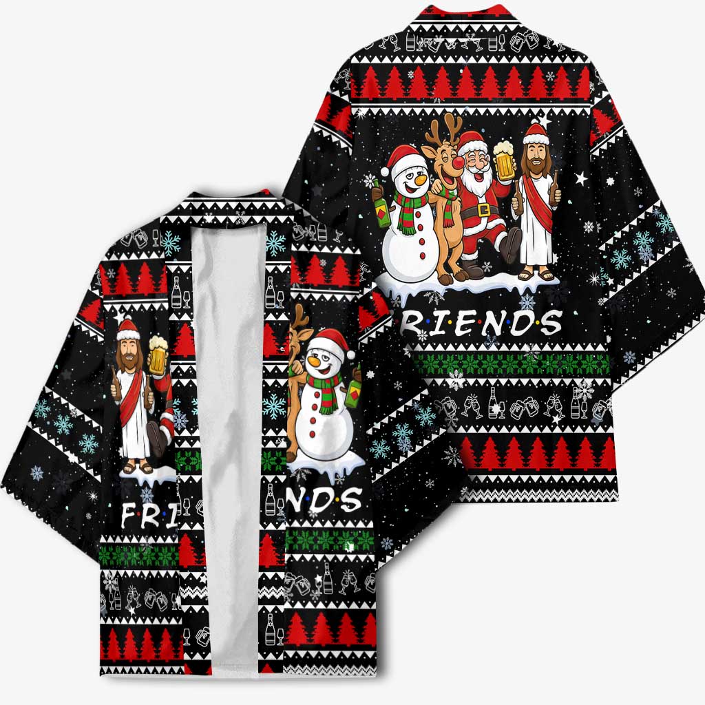 Santa Claus Jesus Friend of Christmas Kimono Xmas Holiday Patterns - Wonder Print Shop