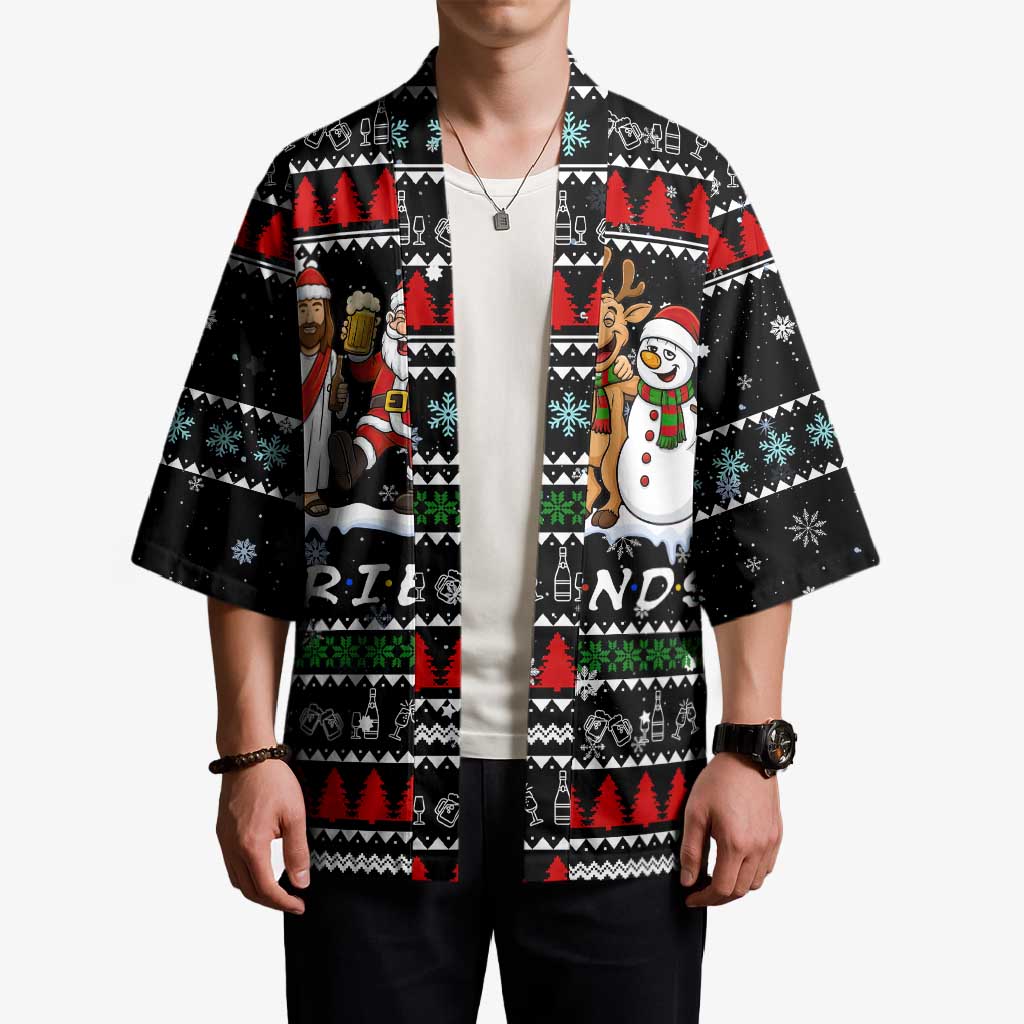 Santa Claus Jesus Friend of Christmas Kimono Xmas Holiday Patterns - Wonder Print Shop