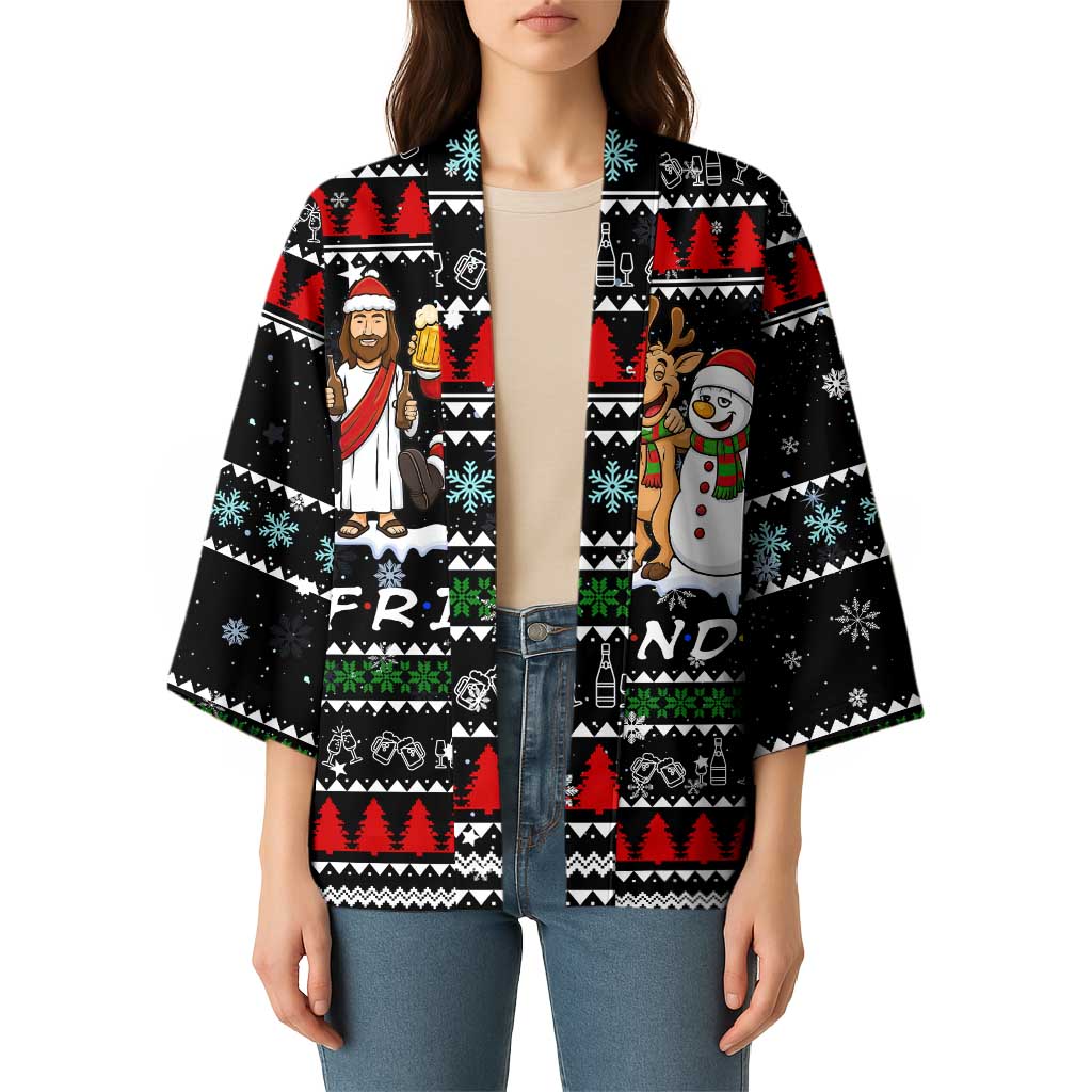 Santa Claus Jesus Friend of Christmas Kimono Xmas Holiday Patterns - Wonder Print Shop