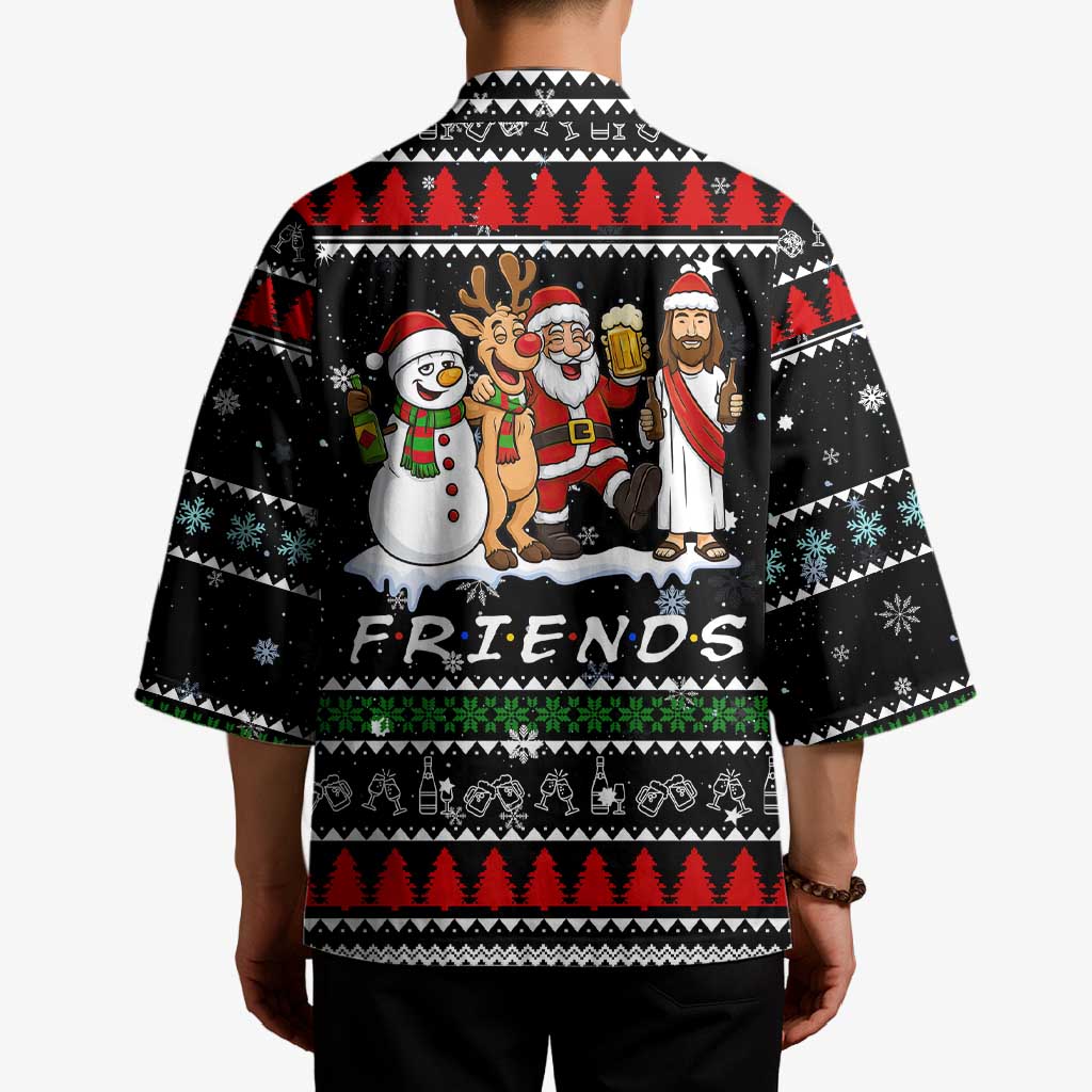 Santa Claus Jesus Friend of Christmas Kimono Xmas Holiday Patterns - Wonder Print Shop