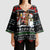 Santa Claus Jesus Friend of Christmas Kimono Sleeve Blouse Xmas Holiday Patterns - Wonder Print Shop