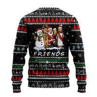 Santa Claus Jesus Friend of Christmas Ugly Christmas Sweater Xmas Holiday Patterns - Wonder Print Shop