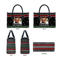 Santa Claus Jesus Friend of Christmas Leather Bag Xmas Holiday Patterns - Wonder Print Shop