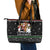 Santa Claus Jesus Friend of Christmas Leather Tote Bag Xmas Holiday Patterns - Wonder Print Shop
