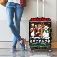 Santa Claus Jesus Friend of Christmas Luggage Cover Xmas Holiday Patterns - Wonder Print Shop