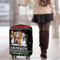 Santa Claus Jesus Friend of Christmas Luggage Cover Xmas Holiday Patterns - Wonder Print Shop