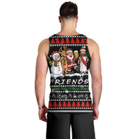 Santa Claus Jesus Friend of Christmas Men Tank Top Xmas Holiday Patterns - Wonder Print Shop