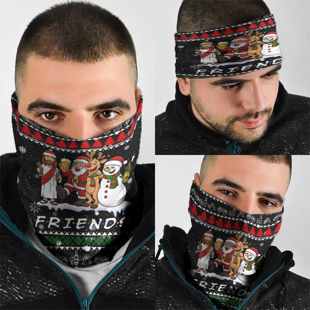 Santa Claus Jesus Friend of Christmas Neck Gaiter Xmas Holiday Patterns - Wonder Print Shop