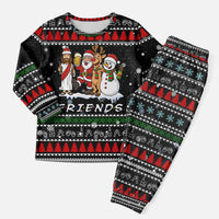 Santa Claus Jesus Friend of Christmas Pajama Set Xmas Holiday Patterns - Wonder Print Shop