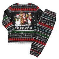 Santa Claus Jesus Friend of Christmas Pajama Set Xmas Holiday Patterns - Wonder Print Shop