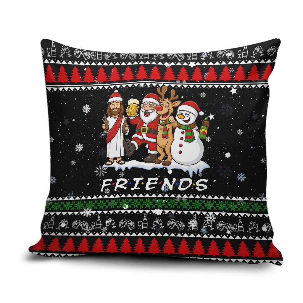 Santa Claus Jesus Friend of Christmas Pillow Cover Xmas Holiday Patterns - Wonder Print Shop
