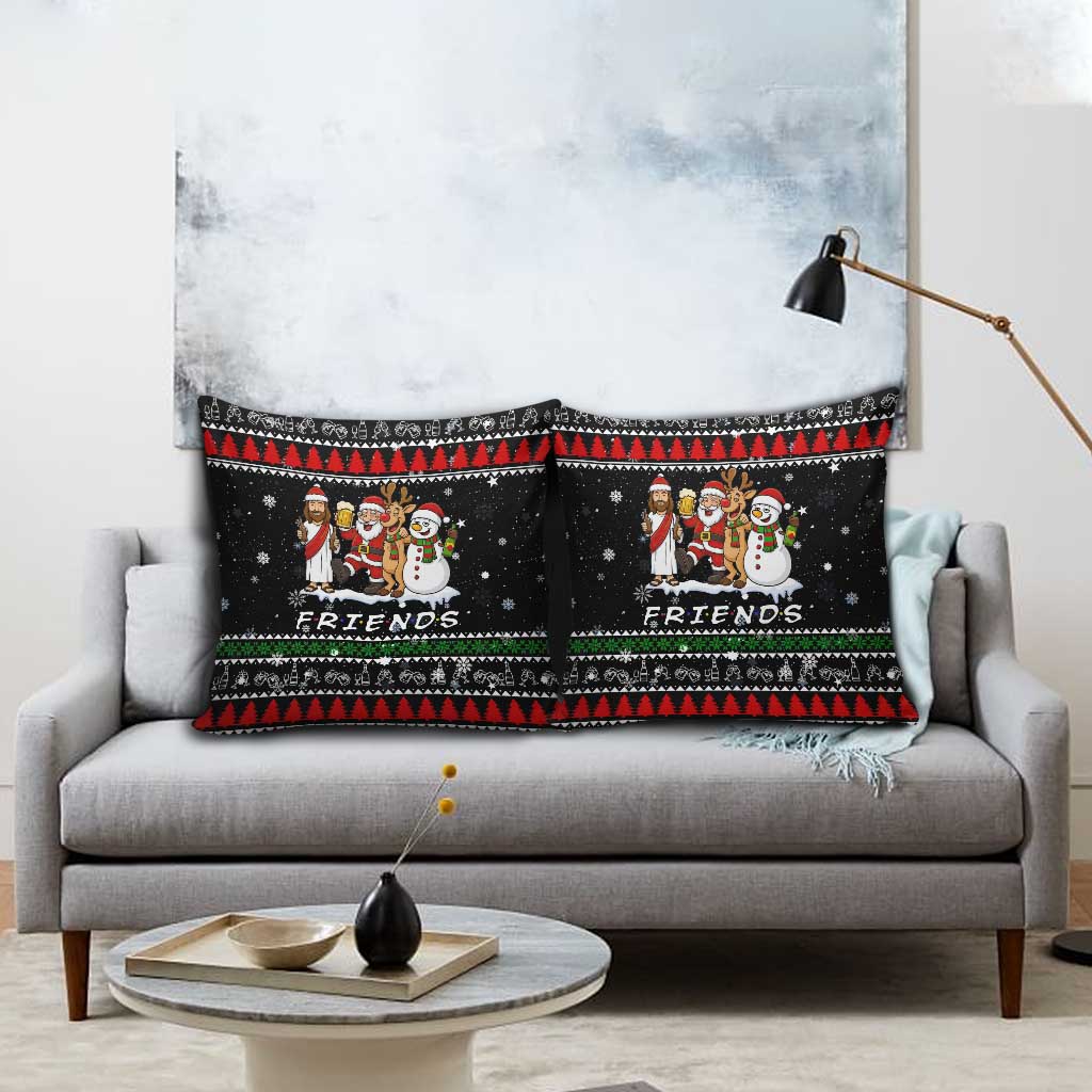 Santa Claus Jesus Friend of Christmas Pillow Cover Xmas Holiday Patterns - Wonder Print Shop