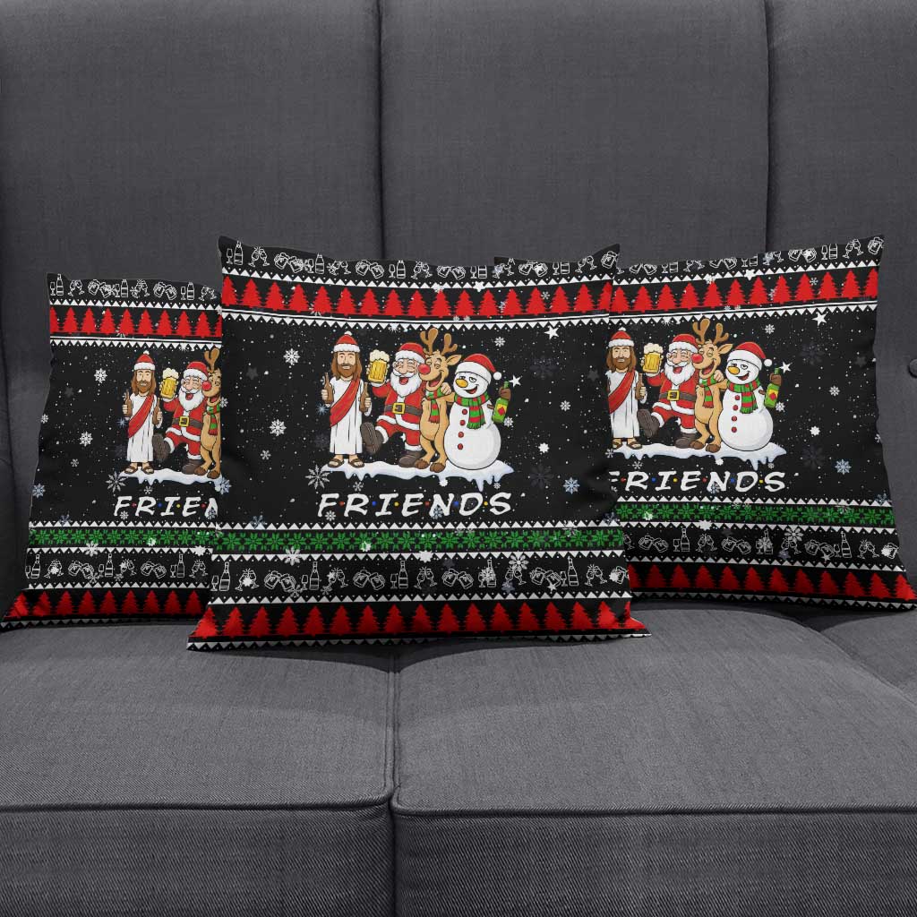 Santa Claus Jesus Friend of Christmas Pillow Cover Xmas Holiday Patterns - Wonder Print Shop