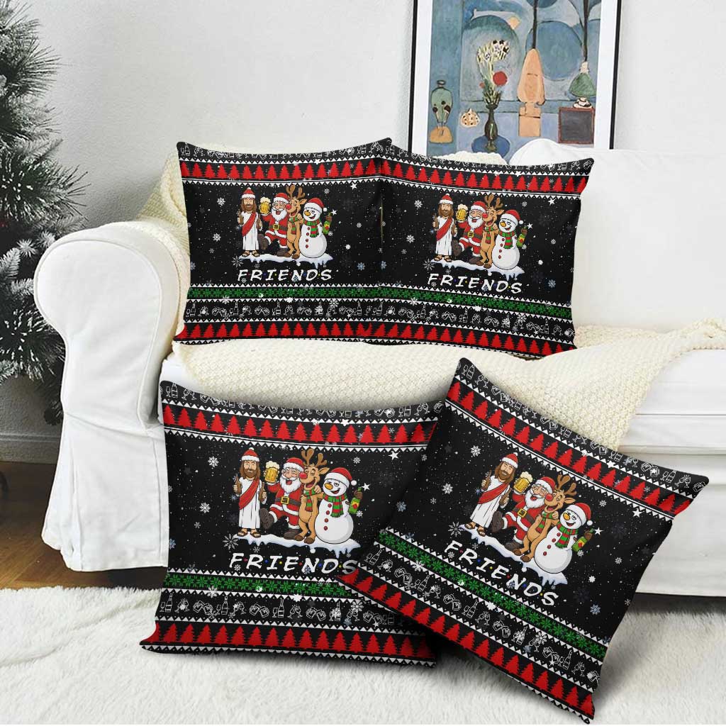 Santa Claus Jesus Friend of Christmas Pillow Cover Xmas Holiday Patterns - Wonder Print Shop