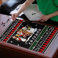 Santa Claus Jesus Friend of Christmas Puzzle Xmas Holiday Patterns - Wonder Print Shop