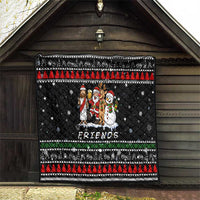Santa Claus Jesus Friend of Christmas Quilt Xmas Holiday Patterns - Wonder Print Shop