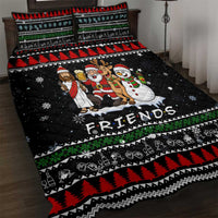 Santa Claus Jesus Friend of Christmas Quilt Bed Set Xmas Holiday Patterns - Wonder Print Shop