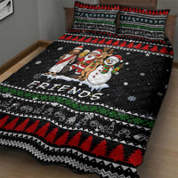 Santa Claus Jesus Friend of Christmas Quilt Bed Set Xmas Holiday Patterns - Wonder Print Shop